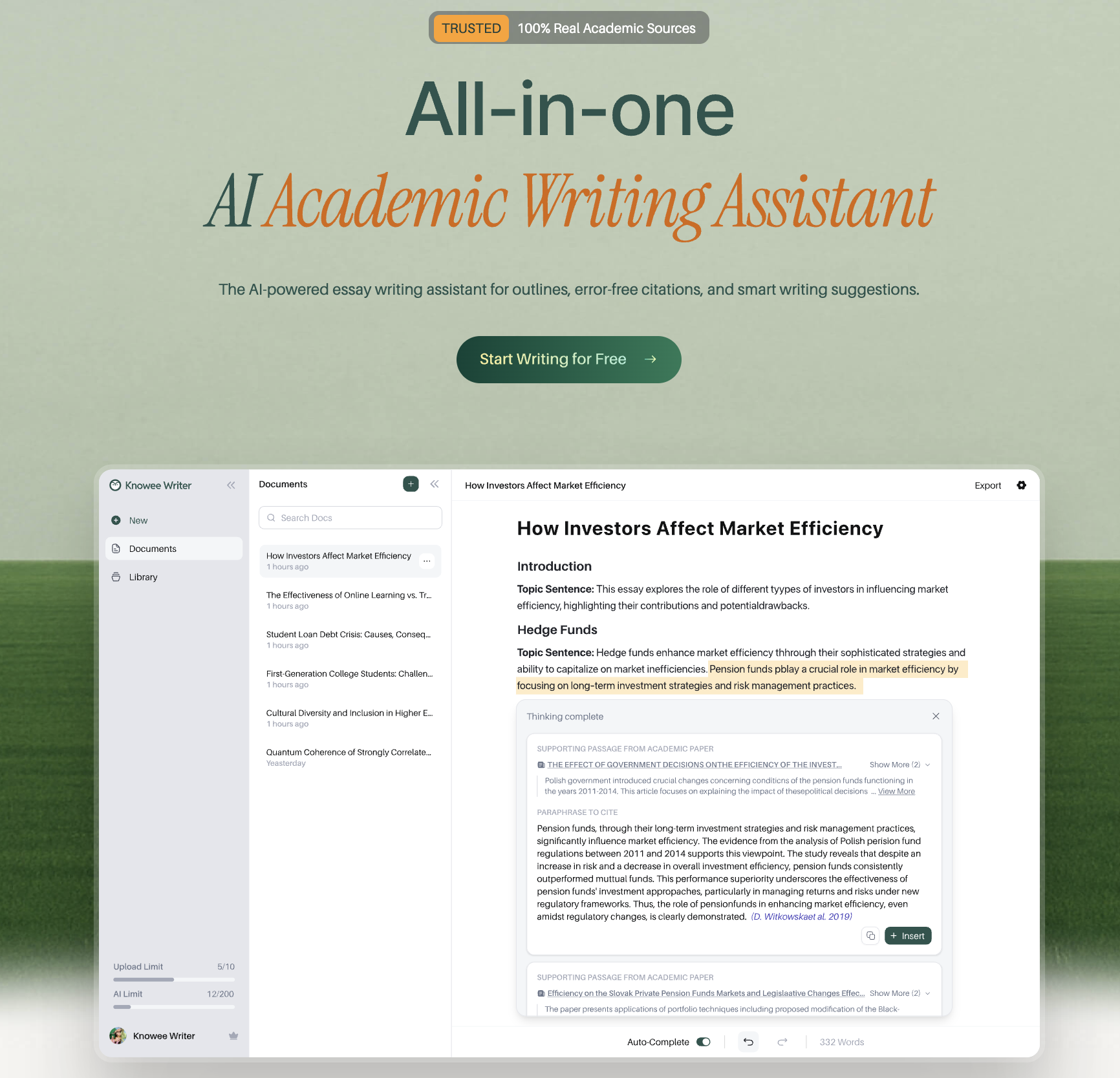 aiライティングドキュメント管理