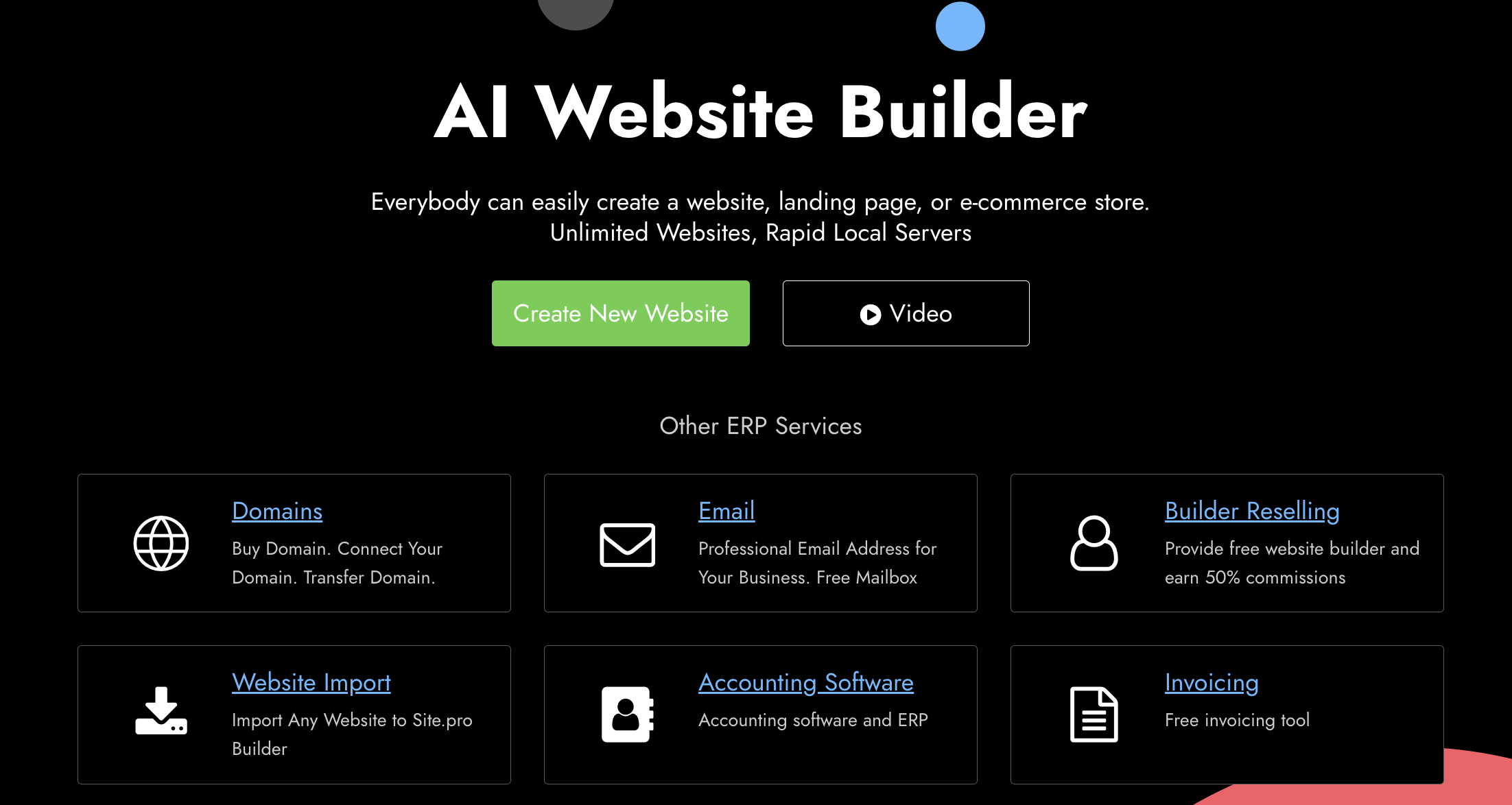 プロフェッショナルウェブサイト構築簡単